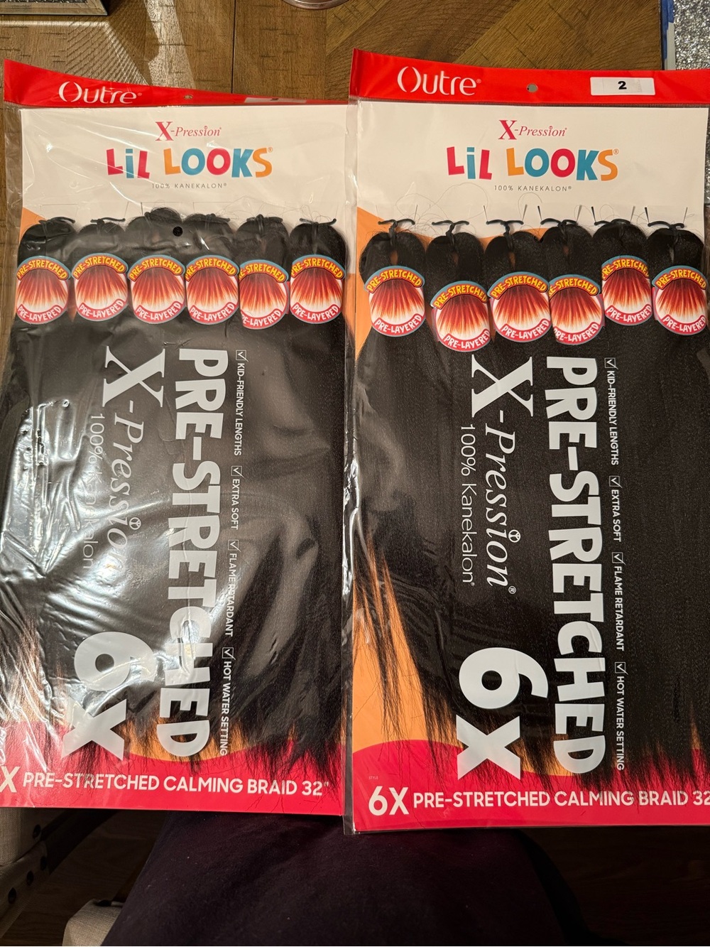 X-Pression Lil Looks Pre-Stretched Calming Braid- 2 packs